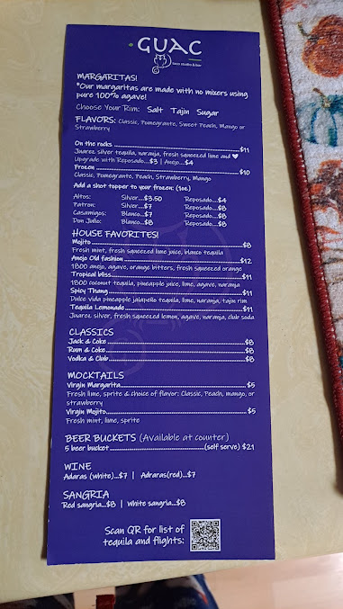 Menu Guac Taco Studio Bar - 3