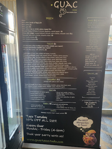 Menu Guac Taco Studio Bar - 7