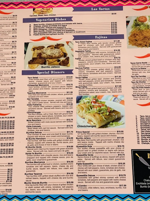 Menu Guadalajara Mexican Restaurant - 3