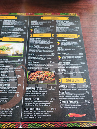 Menu Guadalajara Mexican Restaurant - 9