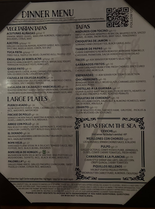 Menu Gustazo Cuban Kitchen Bar Waltham - 3
