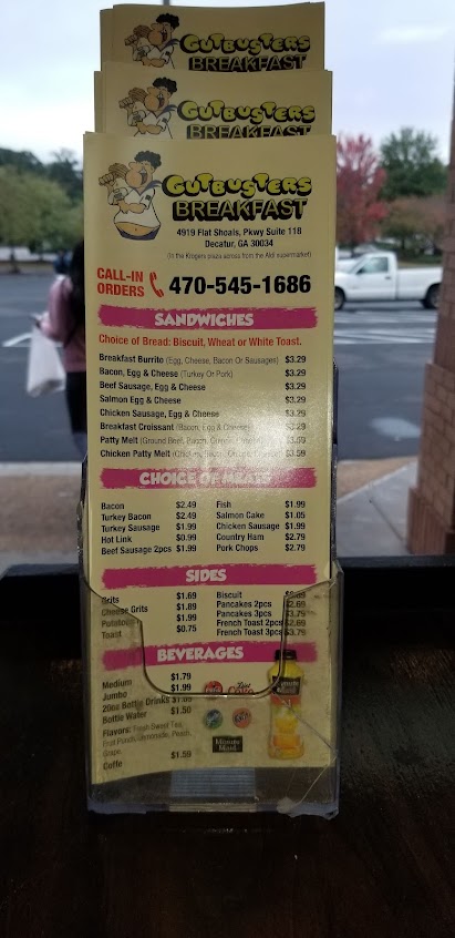 Menu Gutbusters Breakfast Flat Shoals - 6