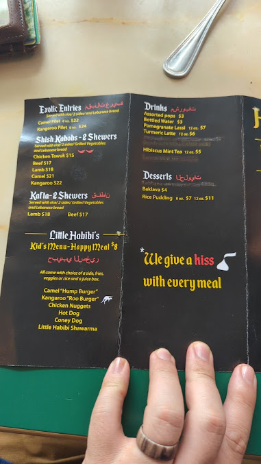 Menu Habibi Middle Eastern Coney Curry - 2
