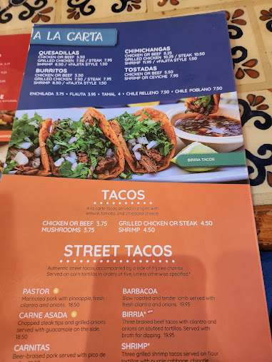 Menu Hacienda San Miguel House Of Tequila - 1