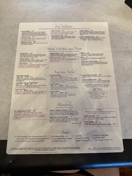 Menu Half Shell Oyster House - 4