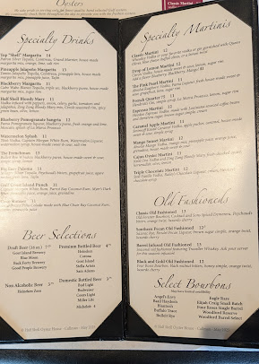 Menu Half Shell Oyster House - 7