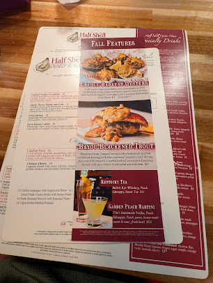 Menu Half Shell Oyster House - 9