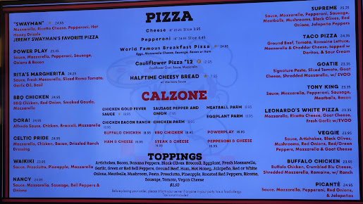 Menu Halftime King Of Pizza - 1