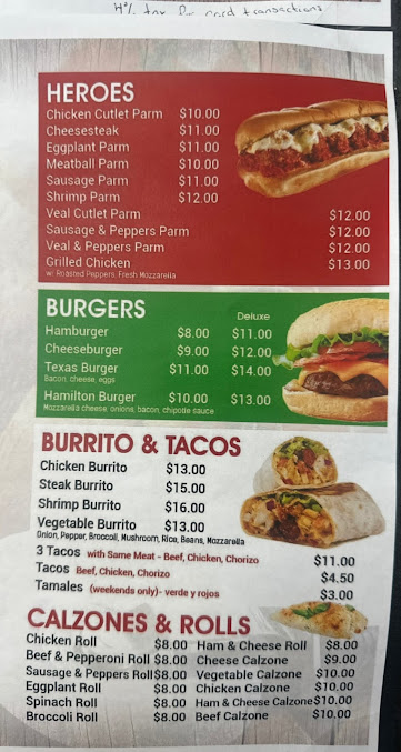 Menu Hamilton Pizza - 0