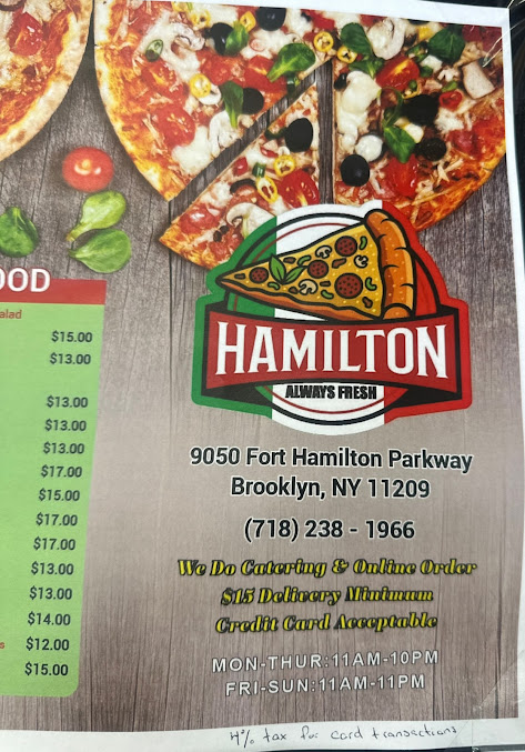 Menu Hamilton Pizza - 7