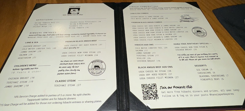 Menu Hana Japan Steak House - 5