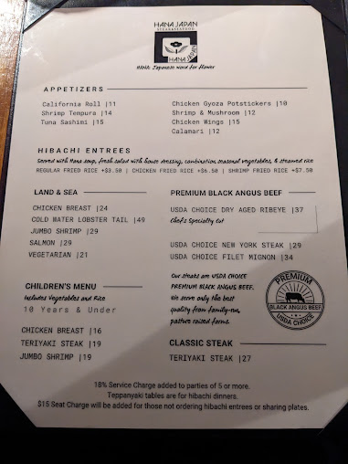 Menu Hana Japan Steak House - 6