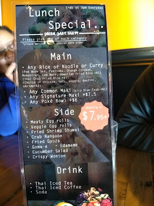 Menu Hands On Thai Sushi Irving Park Rd - 4