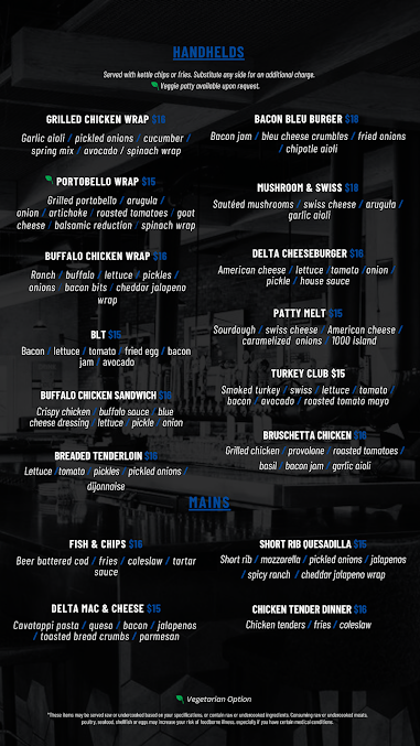 Menu Hangar 58 Sports Bar And Grill - 2