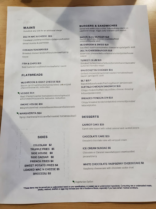 Menu Hangar 58 Sports Bar And Grill - 3