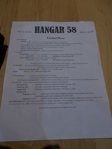 Menu Hangar 58 Sports Bar And Grill - 8