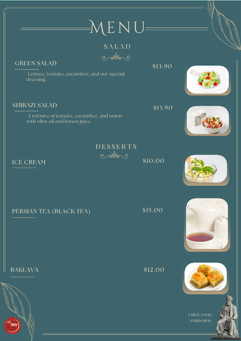 Menu Hani Persian Restaurant - 6
