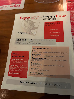 Menu Hapa Sushi Grill And Sake Bar - 5