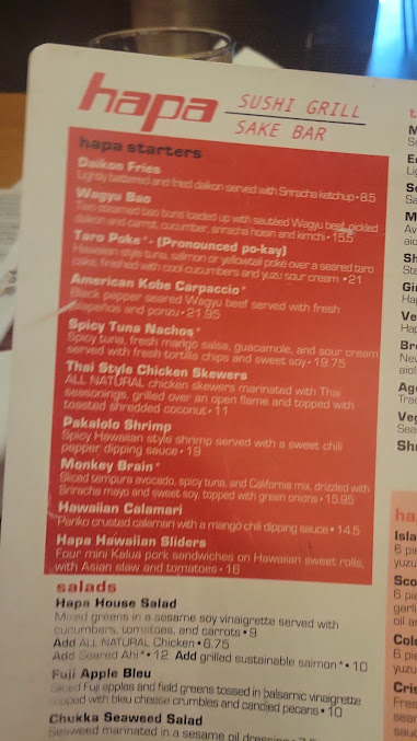 Menu Hapa Sushi Grill And Sake Bar - 6