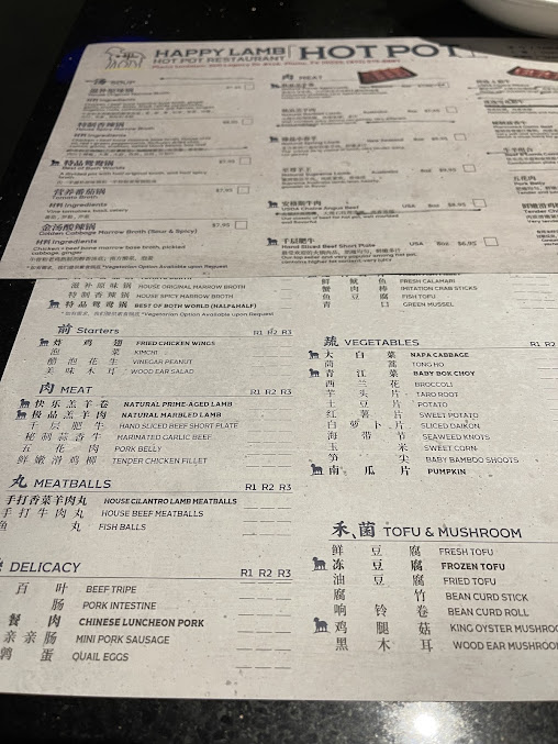 Menu Happy Lamb Hot Pot Plano - 7