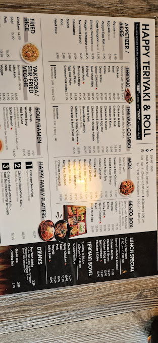 Menu Happy Teriyaki And Rolls - 0