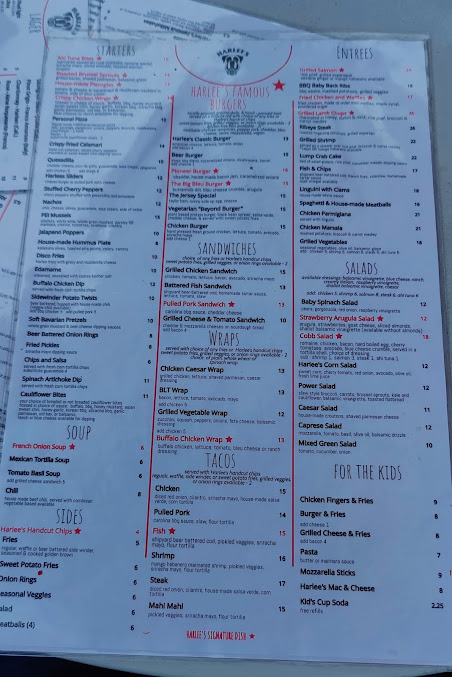 Menu Harlees Tap And Grille - 1