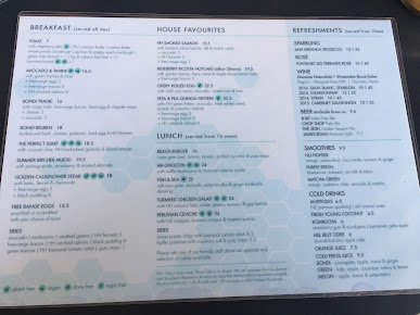 Menu Harrys Bondi - 1