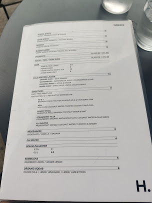 Menu Harrys Bondi - 9
