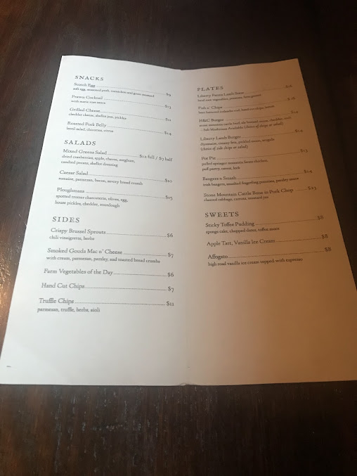 Menu Hart And Crown Tavern - 7