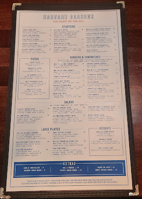 Menu Harvard Gardens - 0