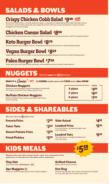 Menu Hat Creek Burger Company - 0