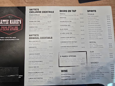 Menu Hattie Maries Texas Bbq Lv - 3