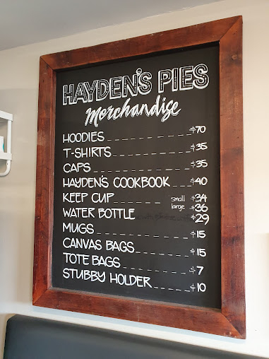 Menu Hayden's Pies - 4