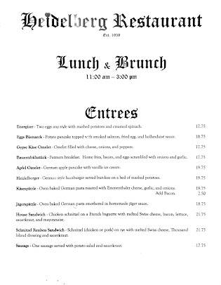 Menu Heidelberg Restaurant - 12