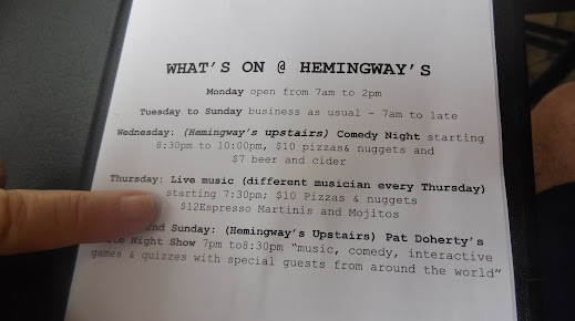 Menu Hemingway's - 6