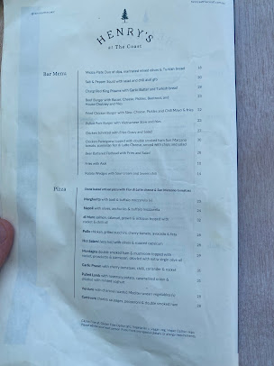 Menu Henry's At The Coast - 6