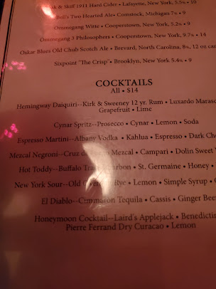Menu Henry's End - 1