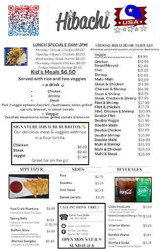 Menu Hibachi Usa - 0