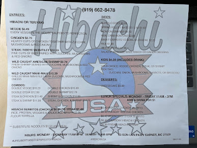 Menu Hibachi Usa - 1