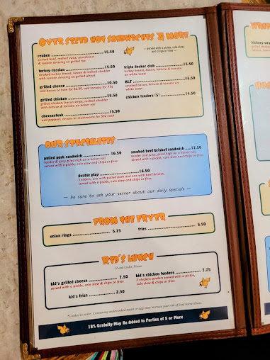 Menu Hickory Valley Farm Restaurant - 0