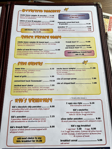 Menu Hickory Valley Farm Restaurant - 2