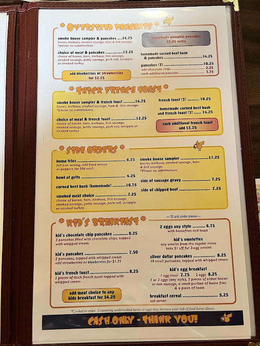 Menu Hickory Valley Farm Restaurant - 5