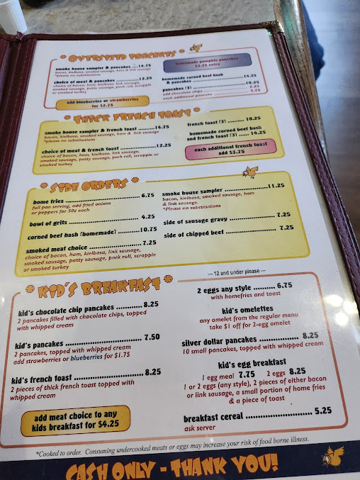 Menu Hickory Valley Farm Restaurant - 7