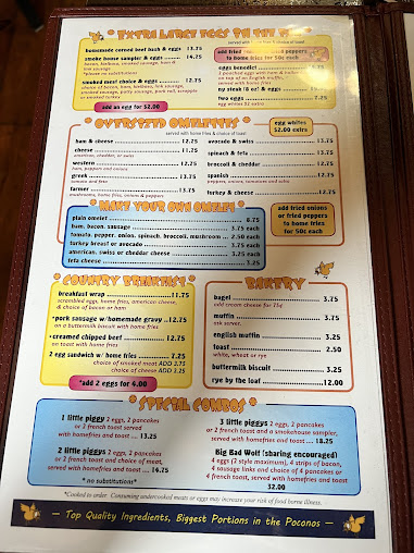 Menu Hickory Valley Farm Restaurant - 8