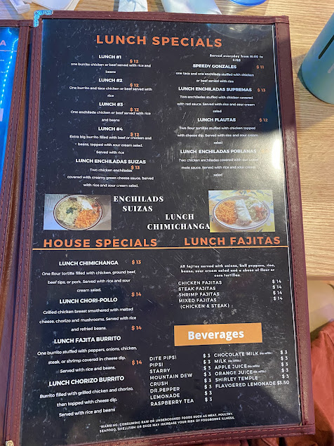 Menu Hidalgo Grill Mexican Restaurant - 2