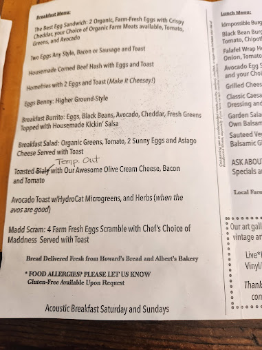 Menu Higher Grounds At 32 Main - 8
