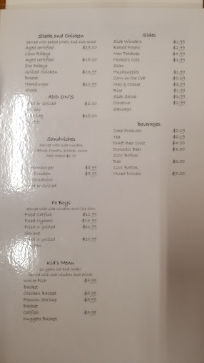 Menu Highway 77 Fish Market Restaurant Llc - 7