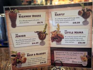 Menu Highway House - 0
