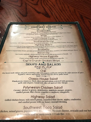 Menu Highway House - 2