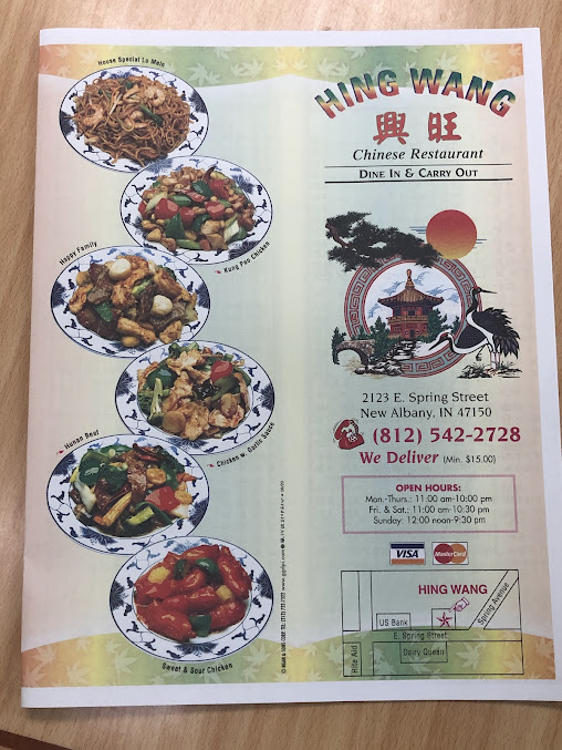Menu Hing Wang Chinese Restaurant - 5